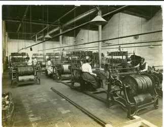 Configuración de tapices, fábrica Hughes No. 2, 1923