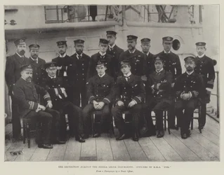 La Expedición contra los Insurgentes de Sierra Leona, Oficiales del HMS Fox