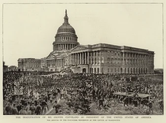 La inauguración del Sr. Grover Cleveland como presidente de los Estados Unidos de América