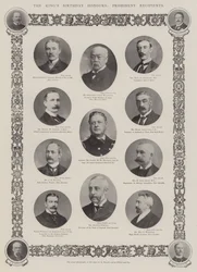 Los honores de cumpleaños del Rey, destinatarios prominentes