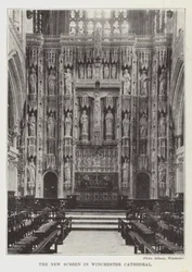 La nueva pantalla en la Catedral de Winchester