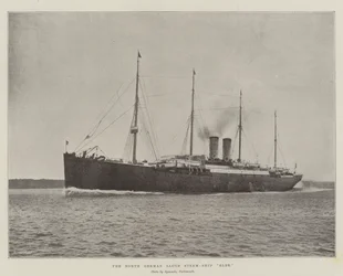 El vapor Elbe de Lloyd del Norte de Alemania