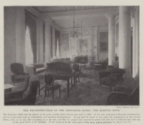 La reconstrucción del Hotel Grosvenor, la sala de lectura