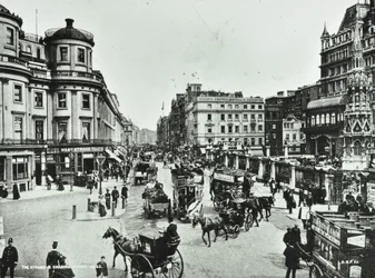 The Strand y Charing Cross, 1897