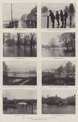 El Támesis inundado en Windsor