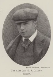 El difunto Sr. T J Calder, Jinete