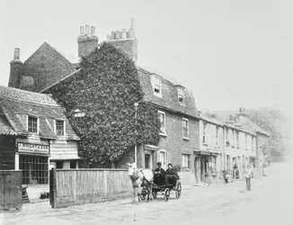 Tottenham Lane, Hornsey: fachadas frontales, c.1890