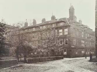 Vista de Clifford Inn, Ciudad de Londres, 1885