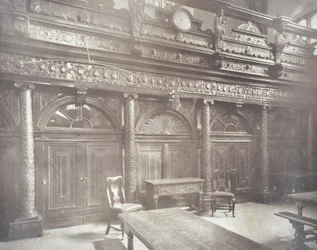Vista del Salón de Grays Inn, Londres, 1885