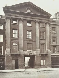Vista de la Casa de la Puerta de Middle Temple, Londres, 1885