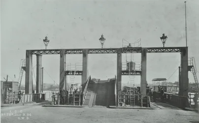 Vista del Woolwich Ferry, 1896