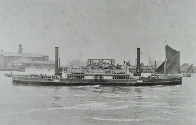 Woolwich Ferry: ferry en el río, 1896