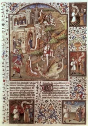 San Jorge matando dragones