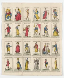 24 personajes de la duodécima noche, 1818