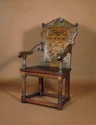 Sillón de Carlos I, mediados de 1600
