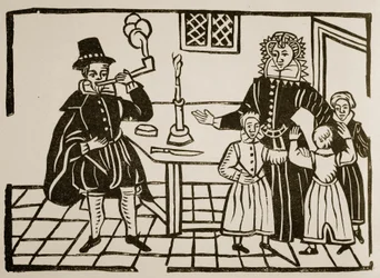 Un grupo familiar, principios del siglo XVII