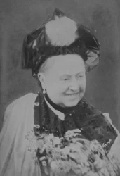 Retrato de jubileo de la reina Victoria riendo, 21 de junio de 1887