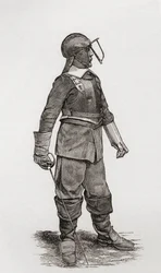 Un caballero ligero de la época de Oliver Cromwell, de 