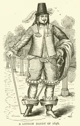 Un dandi londinense de 1646