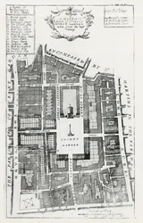 Mapa de la parroquia de St Pauls Covent Garden tomado del último levantamiento