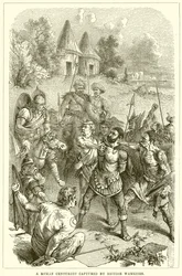 Un centurión romano capturado por guerreros británicos