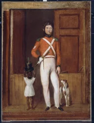 Un sargento de un regimiento de caballería