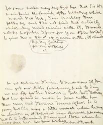Carta autografiada firmada a Lady Hamilton, 1801