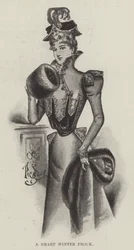 Un elegante vestido de invierno