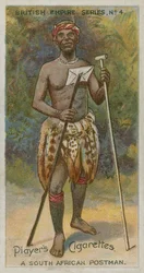 Un cartero sudafricano