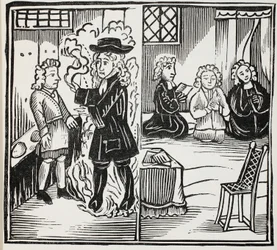 Una terrible y oportuna advertencia para los jóvenes, ilustración de Chap-books of the Eighteenth Century por John Ashton, pub. 1882