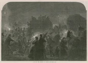 Una niebla en las calles de Londres