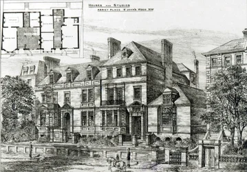 Abbey Place, St. Johns Wood, de The Building News, 18 de enero de 1878