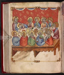 Agregar. 17466, f.107v La Última Cena