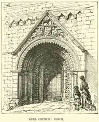 Iglesia de Adel, Pórtico