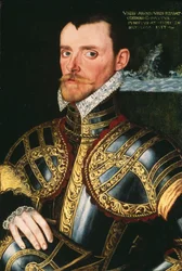 Almirante Sir Richard Hawkins (1532-1595), c.1590 (óleo sobre tabla)