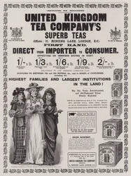Anuncio, Compañía de Té del Reino Unido