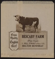 Anuncio de carne de Bescaby Farm