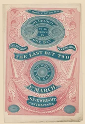 Anuncio de la penúltima lotería en Inglaterra