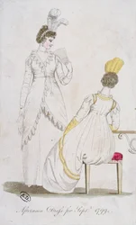 Vestido de tarde para septiembre de 1799