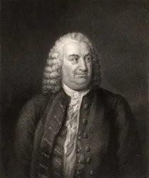 Albert de Haller, grabado por W. Holl, de 