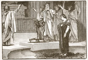 Alejandro en el Templo de Júpiter Amón
