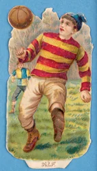Alf, recorte de un futbolista, 1880s-90s