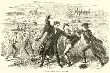 Alfred Wharton ataca a Dawlish