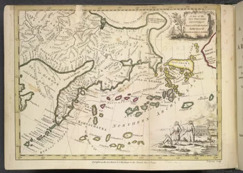 Una cuenta del nuevo archipiélago del norte descubierto recientemente por los rusos en los mares de Kamtschatka y Anadir, por Jacob von Staehlin Storcksburg
