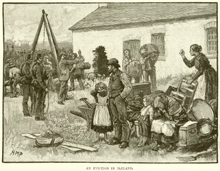 Un desalojo en Irlanda
