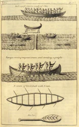 Una canoa iroquesa