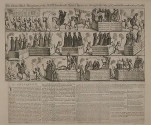 Una procesión anticatólica, 1680