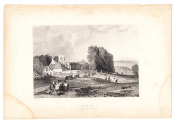 Un grabado de Londres desde Highgate, circa 1800