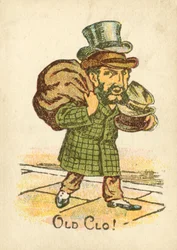 Un hombre de ropa vieja