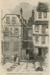 Casas antiguas en el Temple